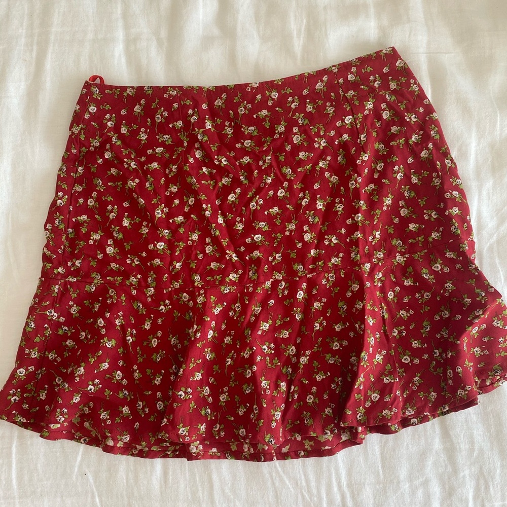 Red skirt